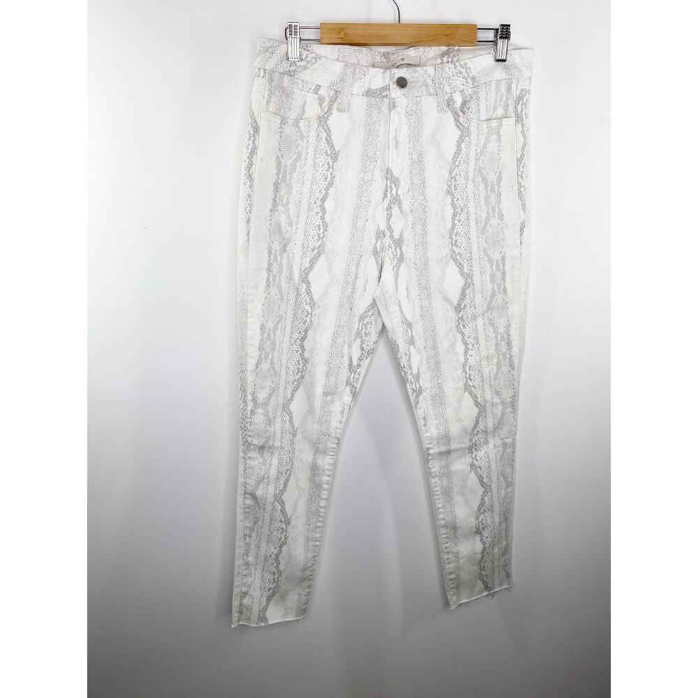 Joe's Jeans Hi (Rise) Honey Cream Grey Curvy Skinny Ankle Jeans Women's Size 31
